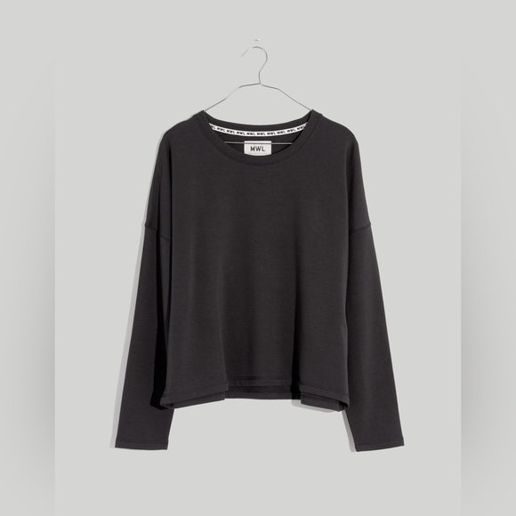 Madewell Tops - Madewell MWL Gray ‘Vintage Mulberry’ Superbrushed Easygoing Sweatshirt Crewneck